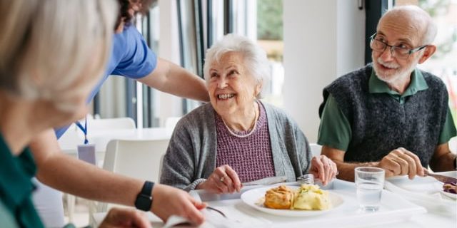 Retire at Home Contact Us page elderly women smile